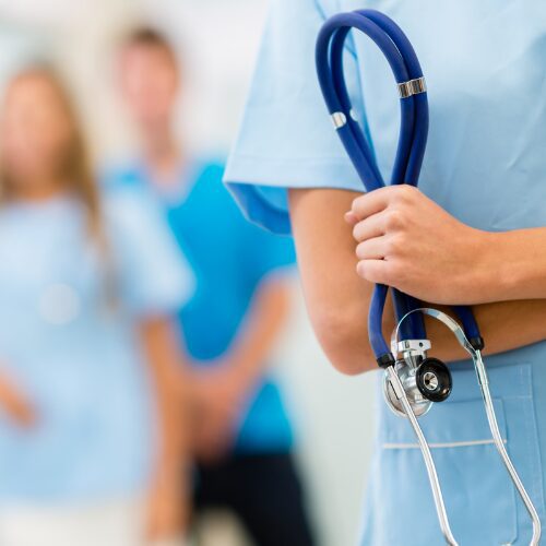 doctor holding a stethoscope