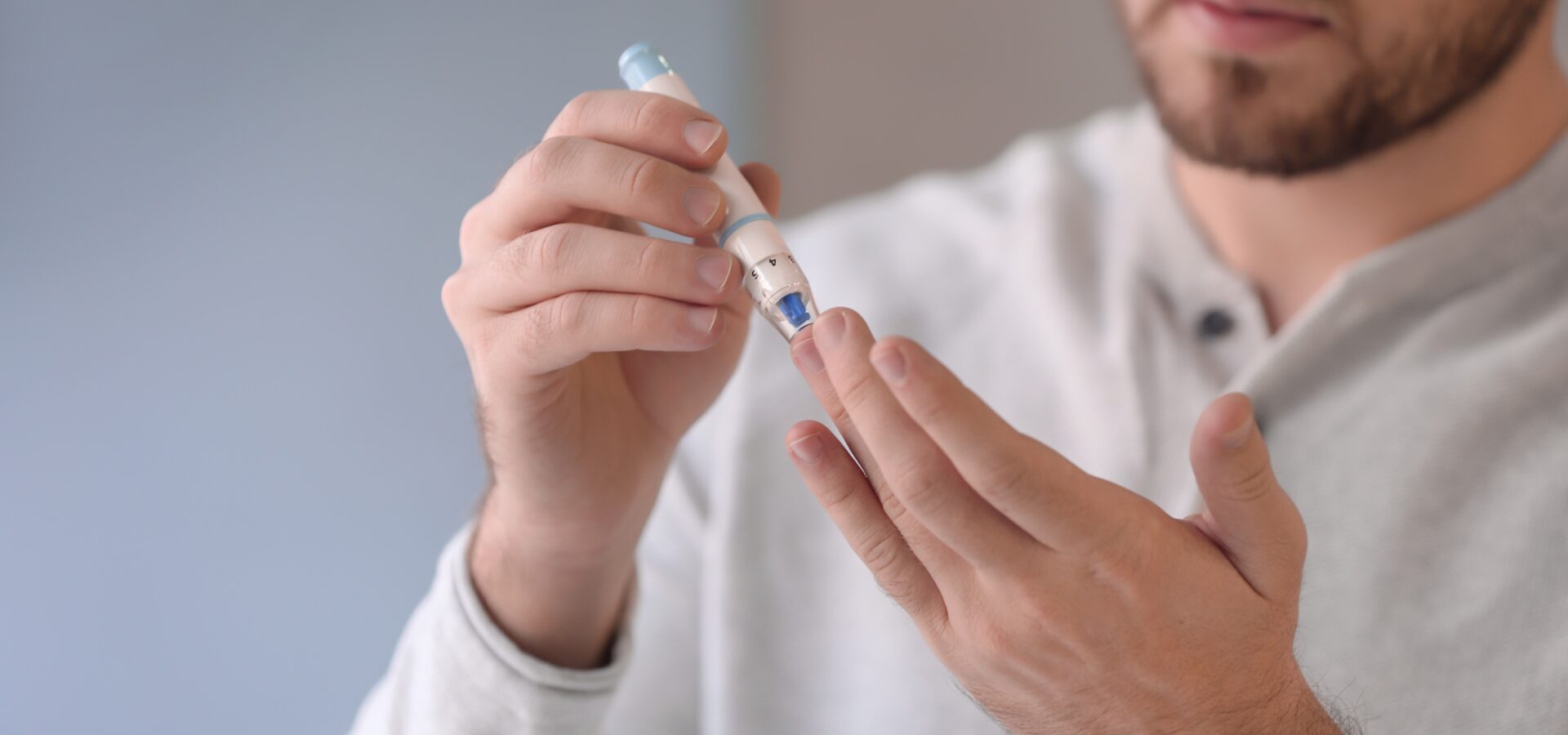 Diabetes finger prick test